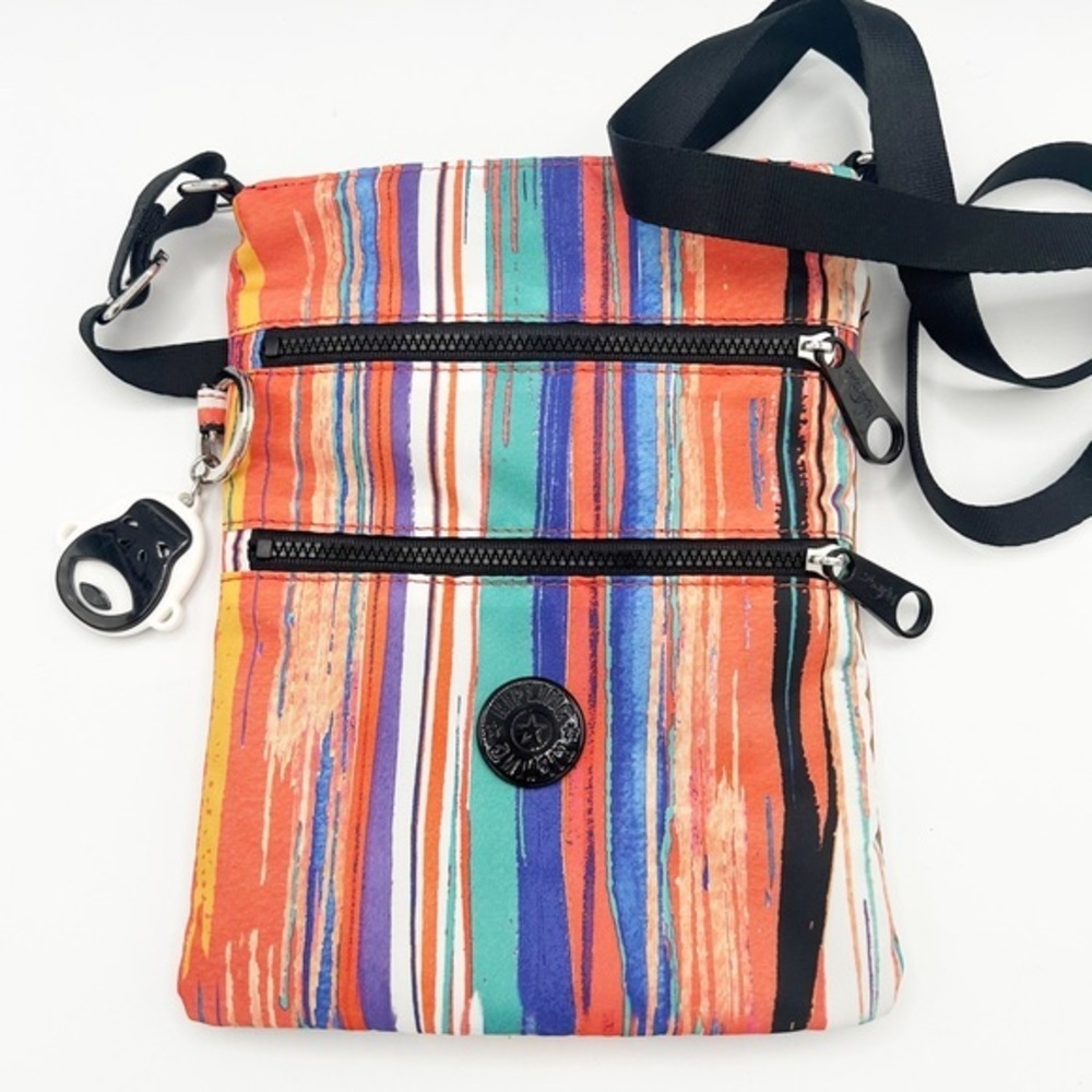 Kipling Colorful Striped Sunset Small Crossbody Bag